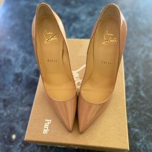 CHRISTIAN LOUBOUTIN SO KATE 120 NUDE PATENT